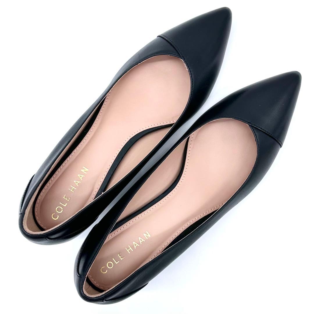 ほぼ未使用✨コールハーン ブレンリー パンプス ヒール 本革 黒 24.5cm位