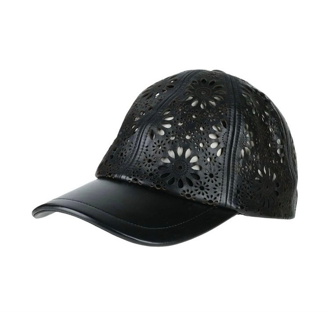 CHRISTIAN DIOR 花柄パンチングキャップ