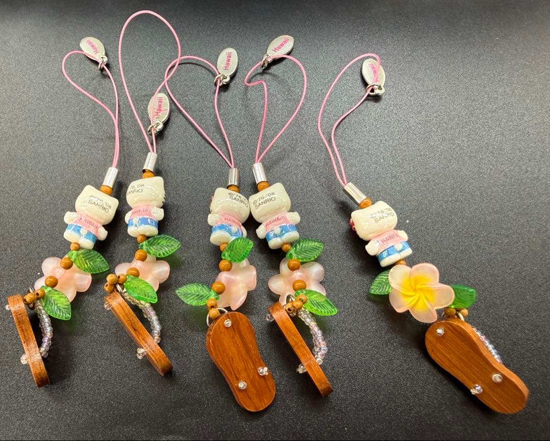 レアご当地　限定 白キテイkitty 根付けストラップ ABCstore 5点