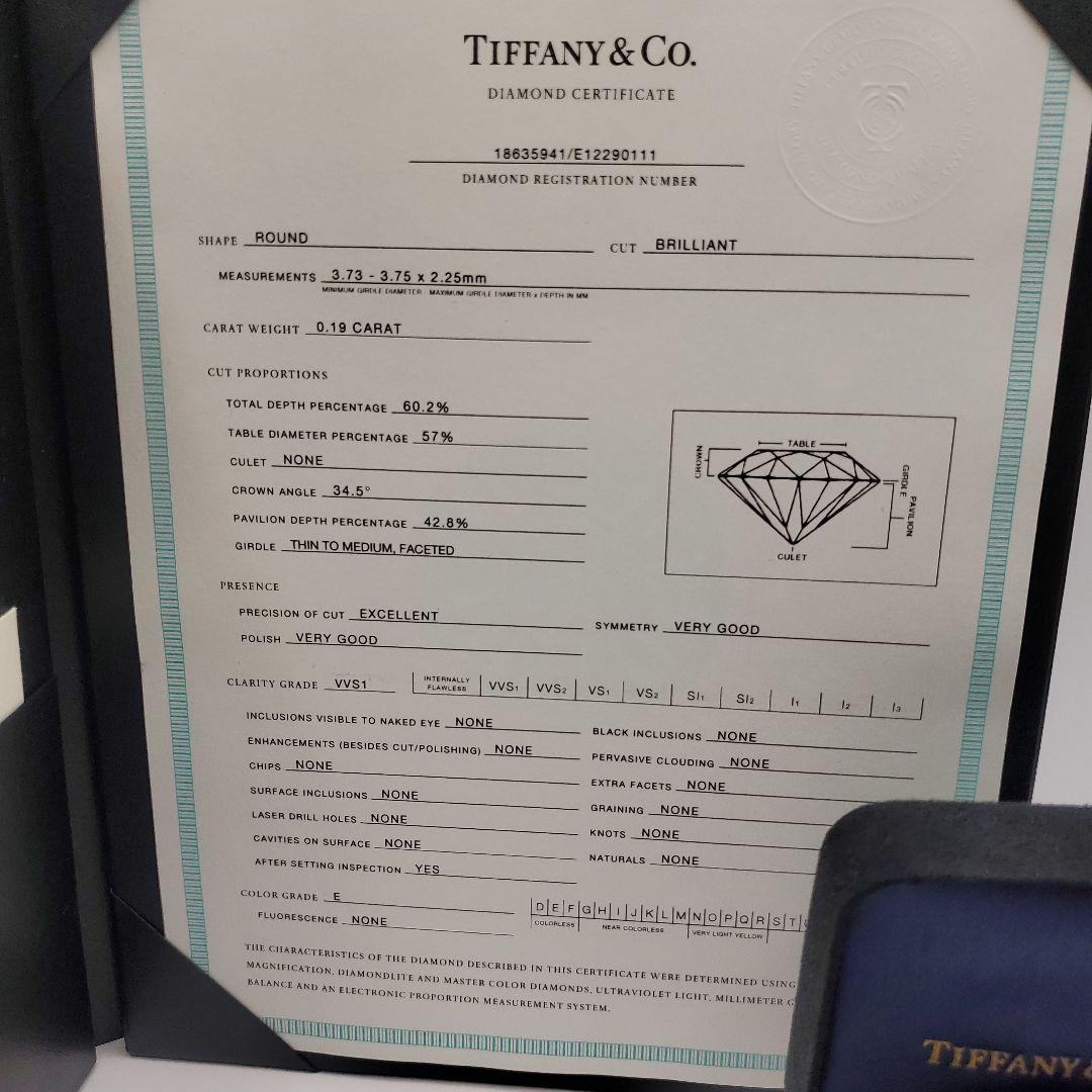 ティファニー TIFFANY&Co. ドッツ Pt950　鑑定書付き　10.5号