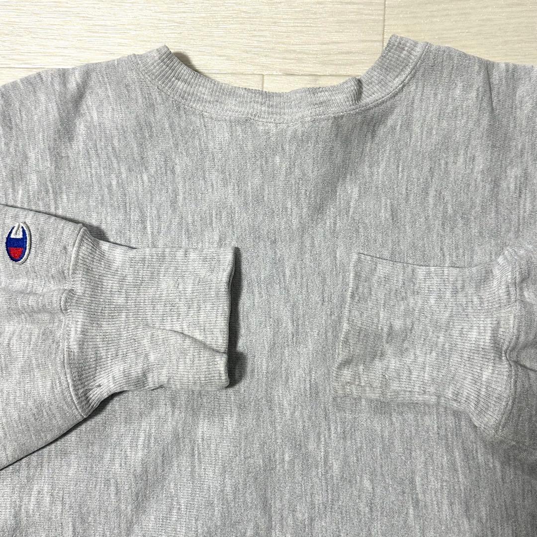 XXL【良品】90s Champion リバースウィーブ 3段ロゴ スウェット