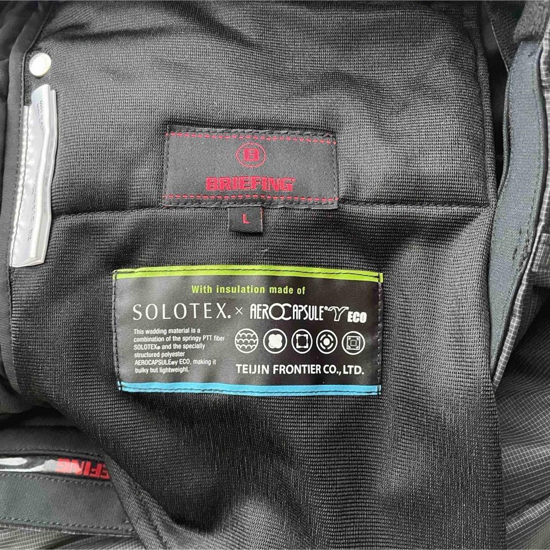5391【極美品】ブリーフィング　中綿ロングパンツ 極暖 防風 防寒 ブラック