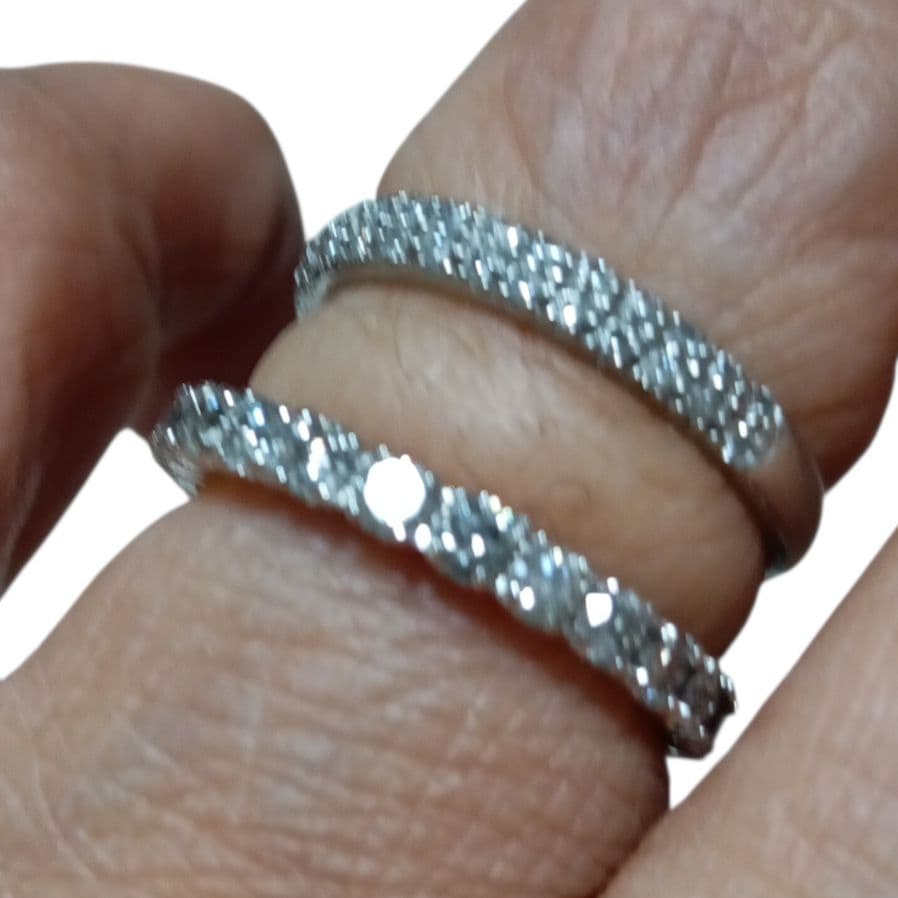 18K /WGリング　フルエタニティ D1.00ct　8.5サイズ