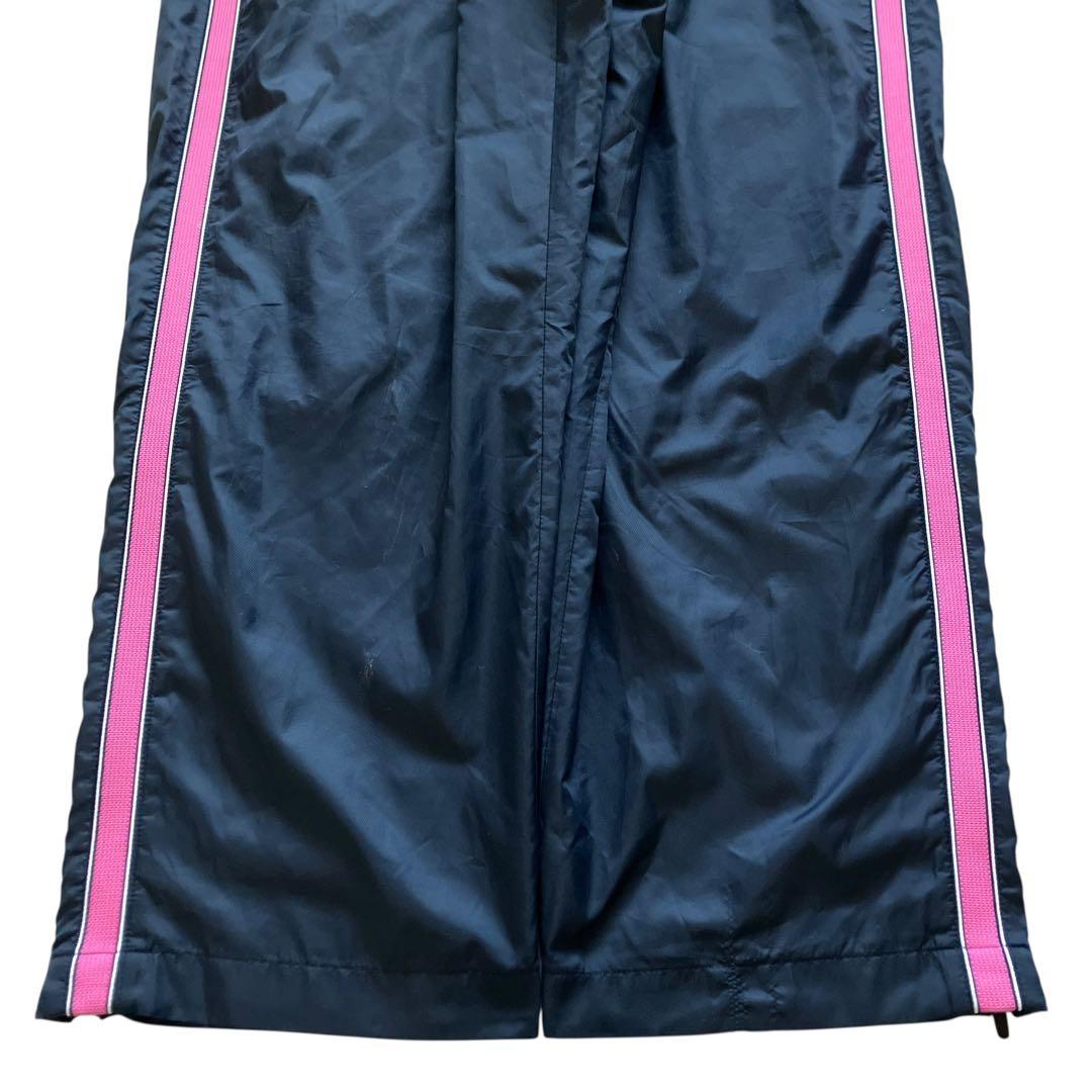 美品00s OLD NIKE レアカラーピンク ナイロンセットアップ上下 Y2K