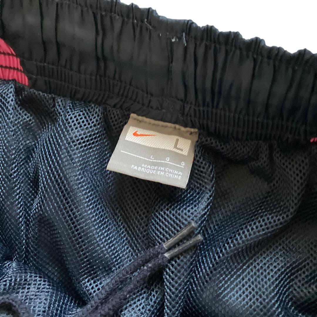 美品00s OLD NIKE レアカラーピンク ナイロンセットアップ上下 Y2K