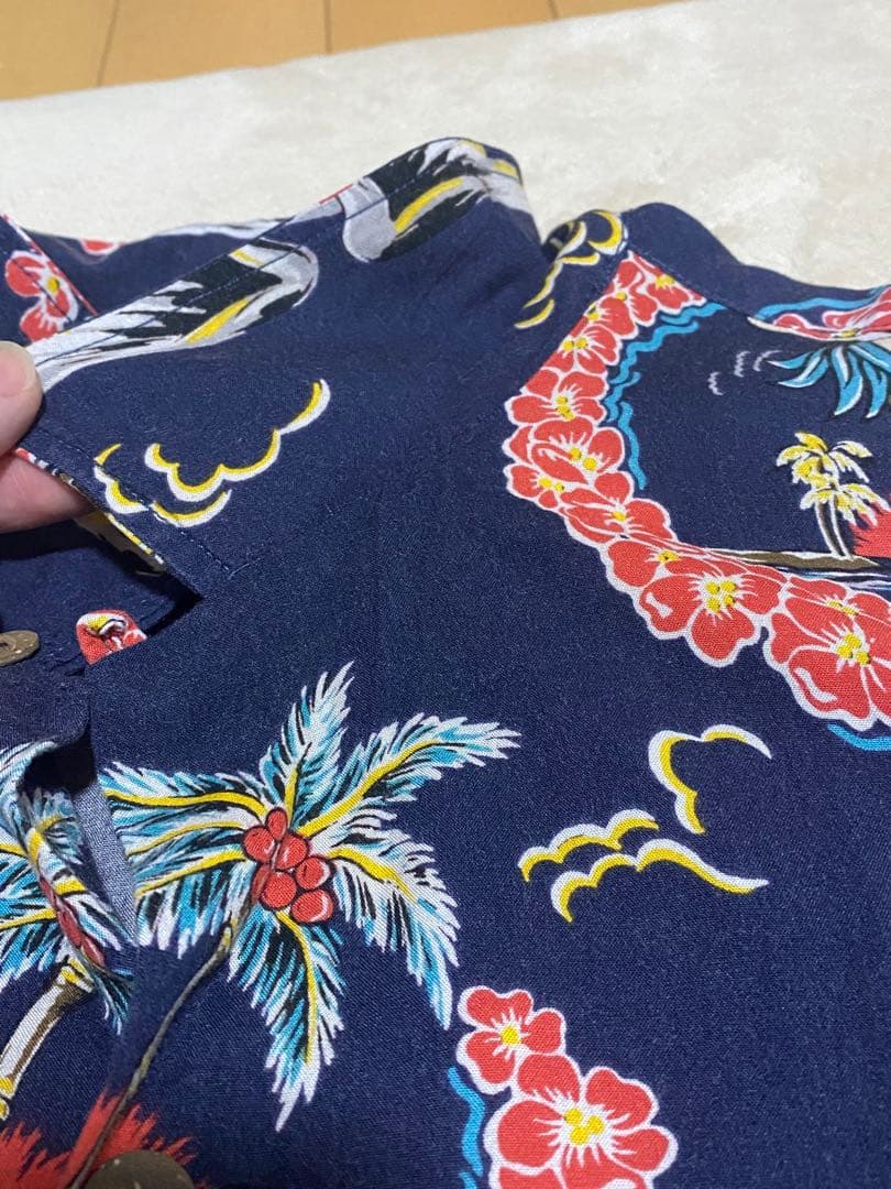 ダブルアールエルRRLアロハシャツ