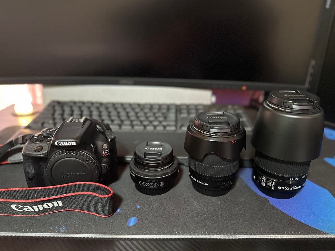 【Canon】EOS Kiss X7 ダブルズームキット ＋ 付属品多数