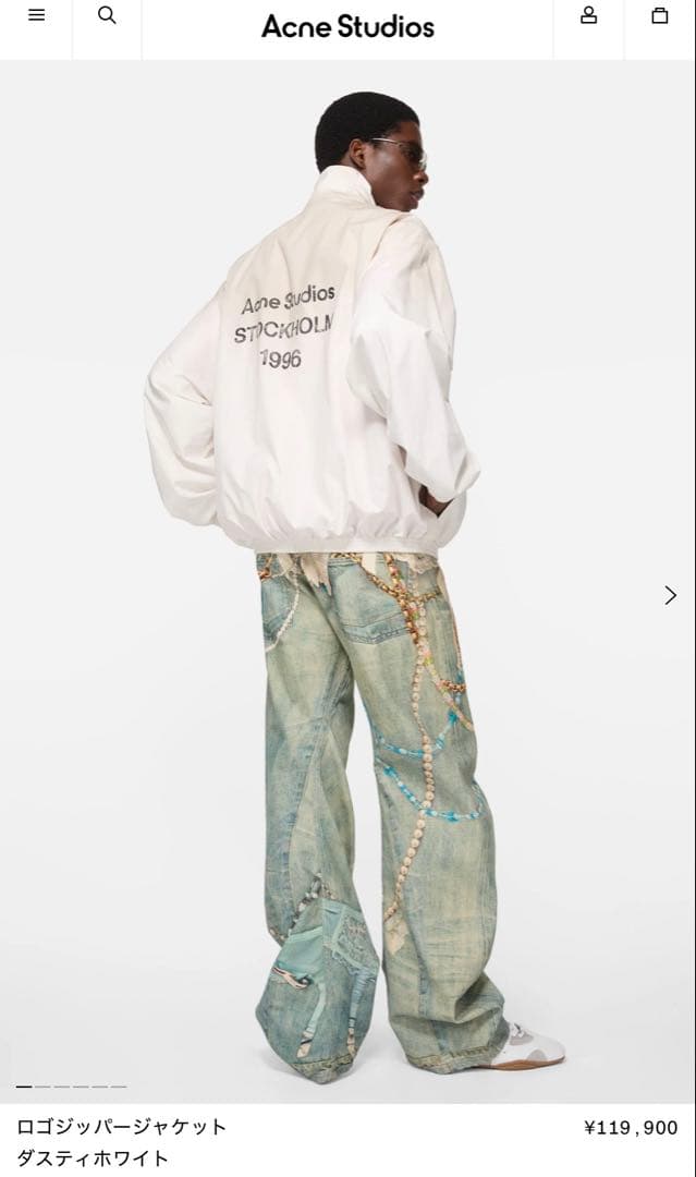 Acne Studios logo zipper jacket 今期モデル