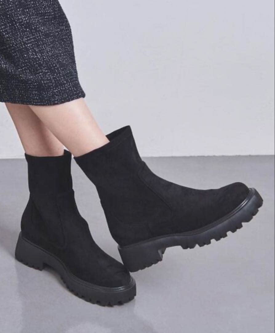 UNITED ARROWS 新品　ストレッチショートブーツ　36