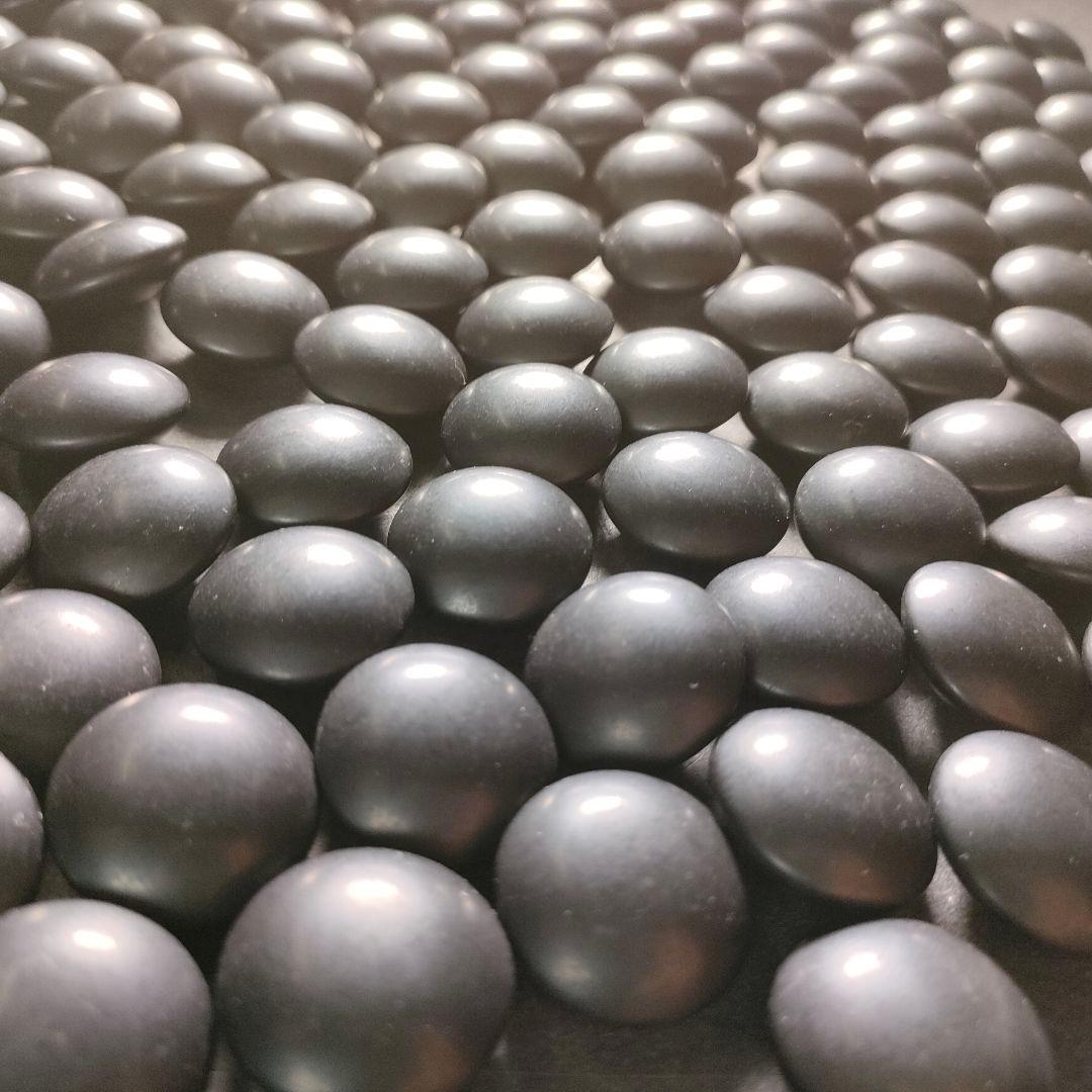 C18-3/天然本蛤38号・那智黒石/碁石/囲碁/碁笥/国産/骨董