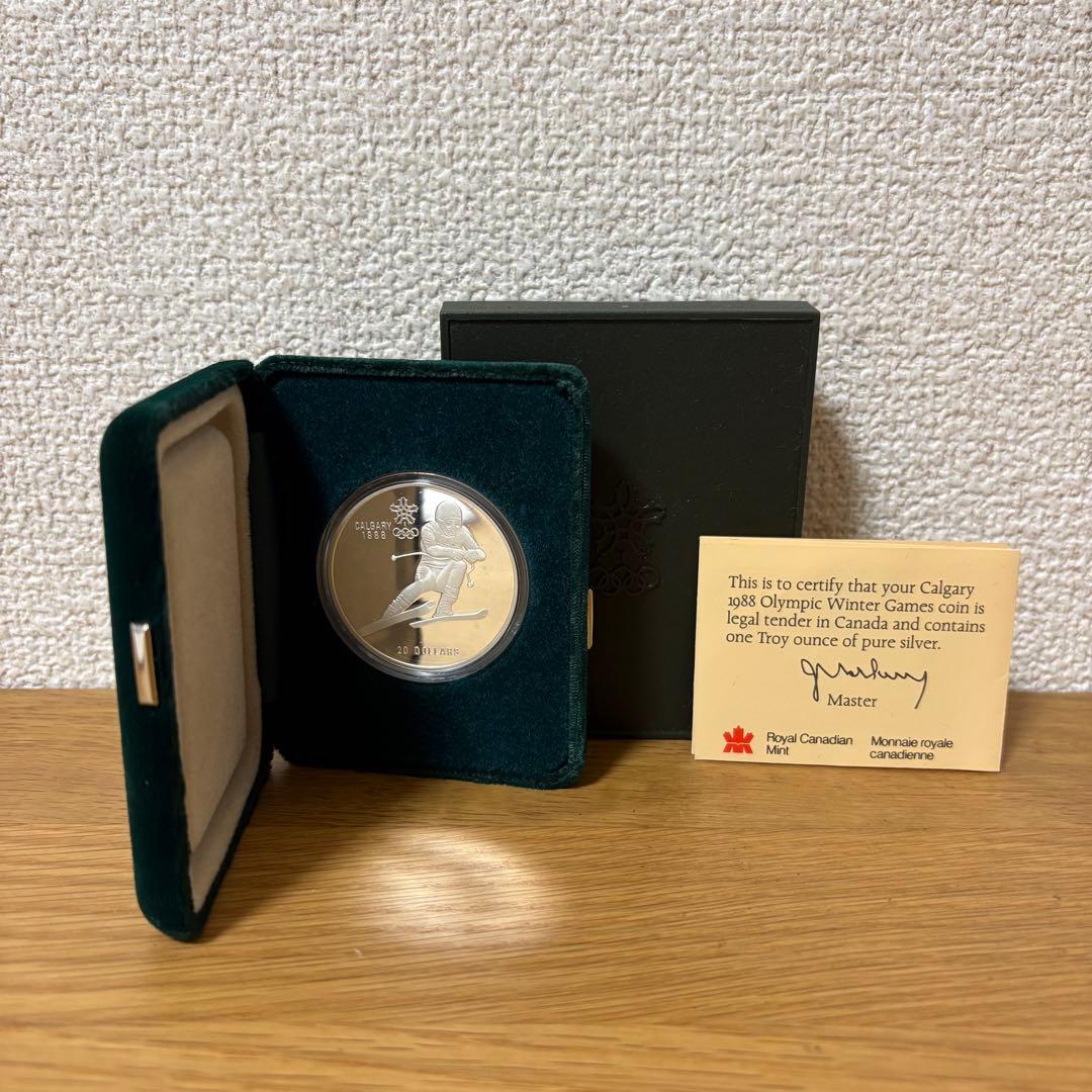 カルガリーオリンピック記念硬貨 アルペンスキー