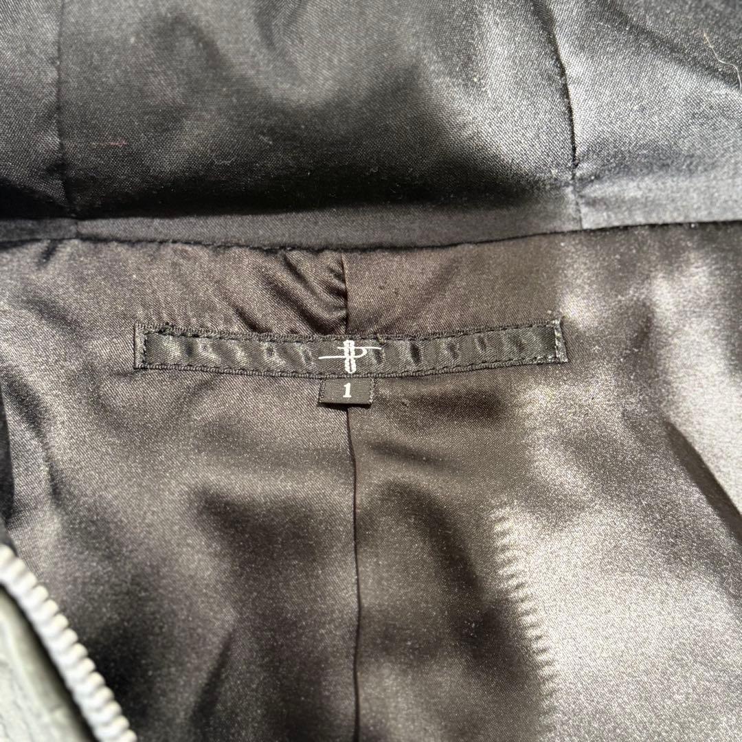 ジャケット・アウター NO ID. LEATHER MOTORCYCLE JKT size1