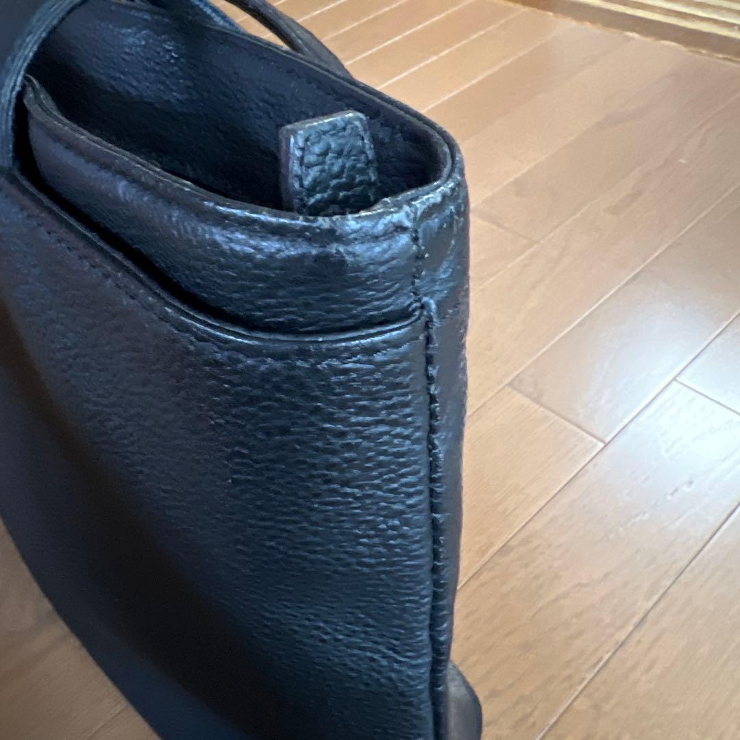 【美品】黒レザートートバッグ