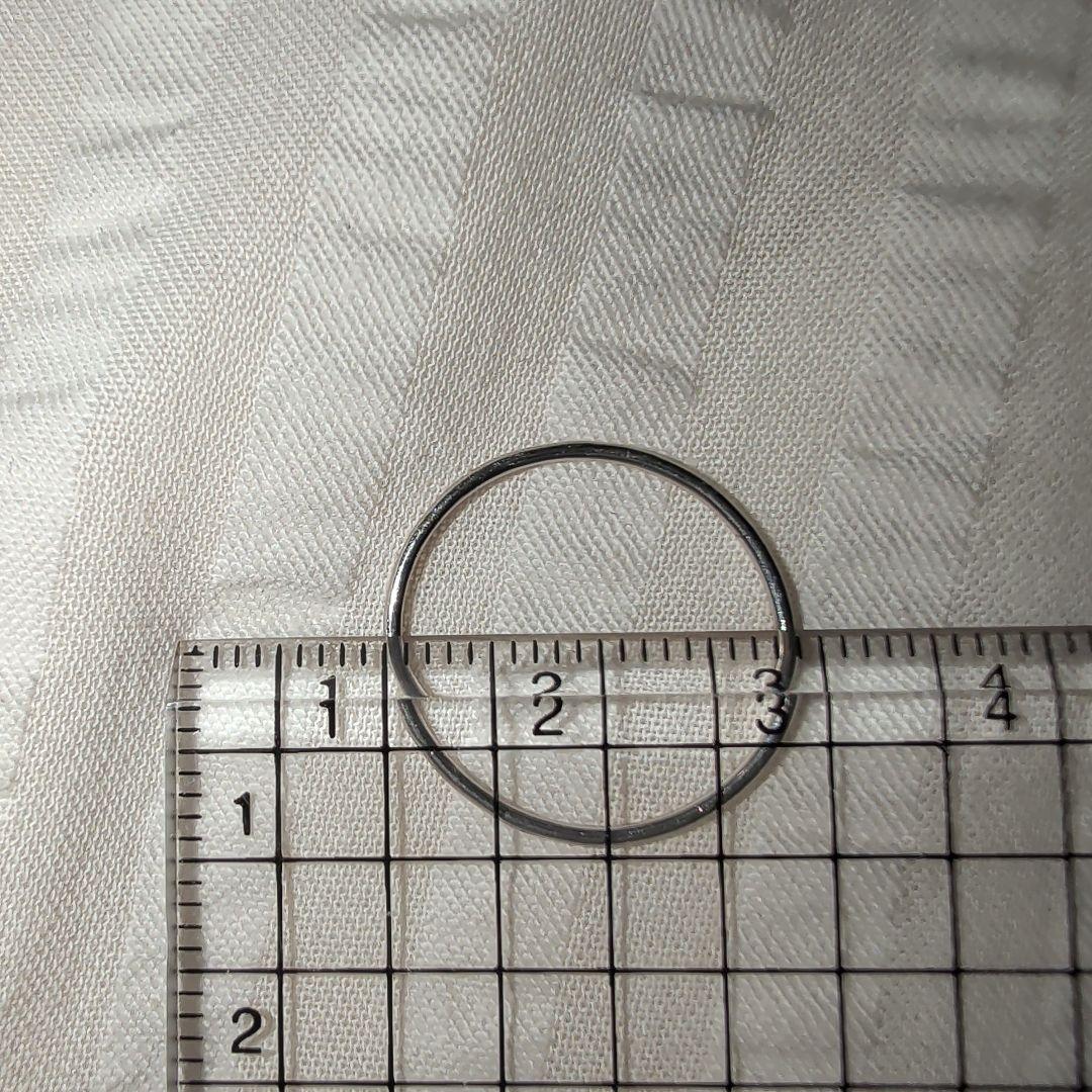 Pt900刻印あり　1mmリング　ノーブランド