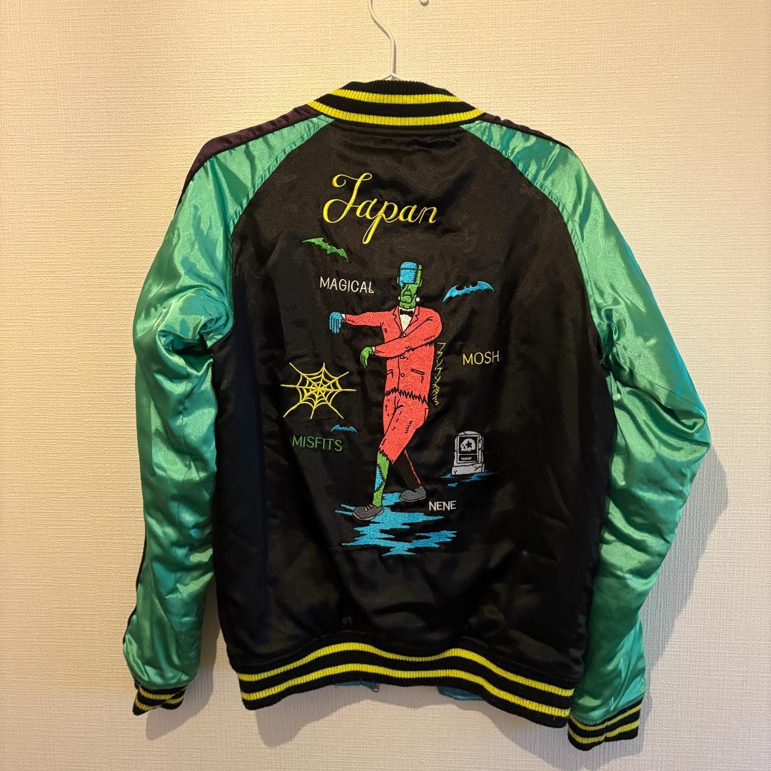 PUNK DRUNKERS × mxmxm 刺繍デザイン スカジャン