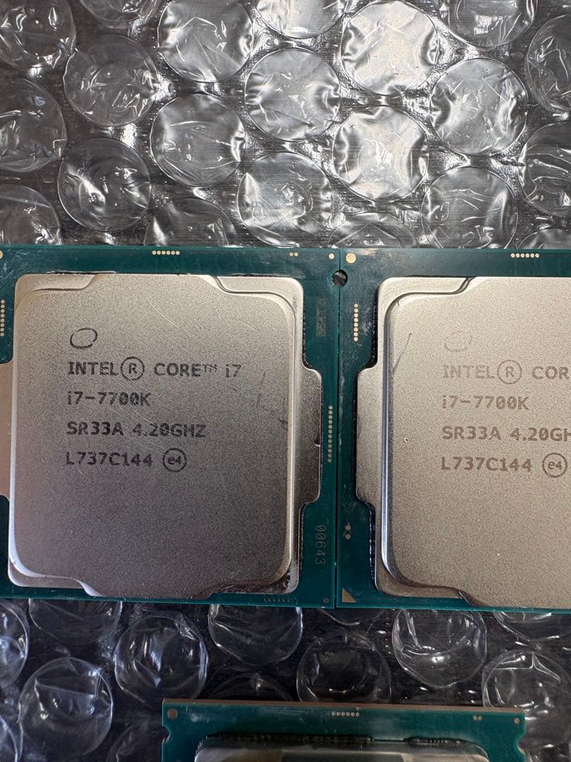 Intel cpu 7世代 i7 3個セット