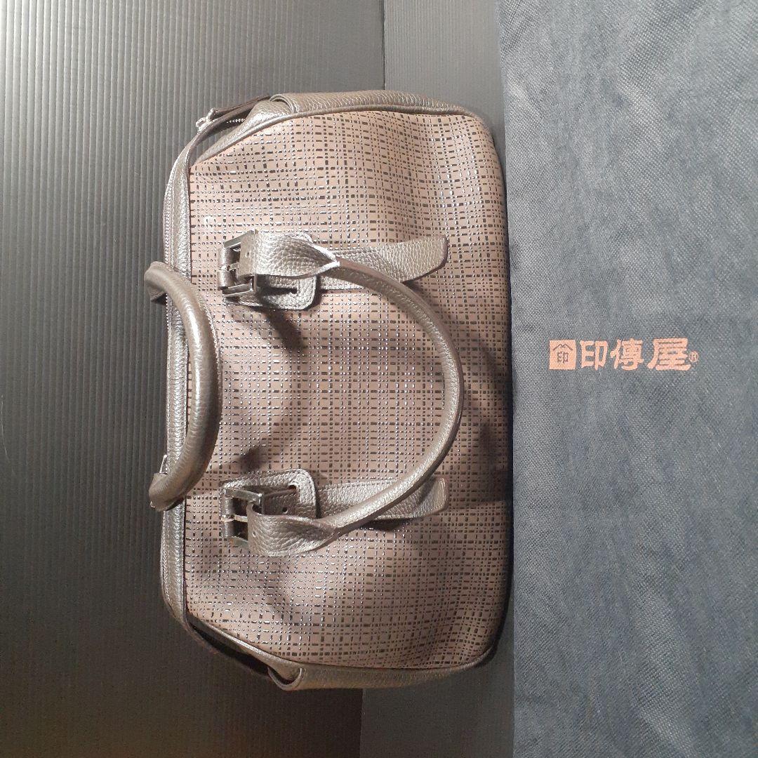 印傳屋の甲州印傳ボストンバッグ(未使用品)