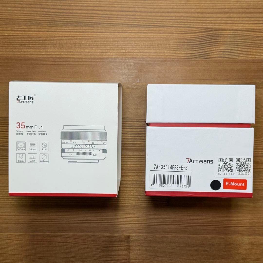 七工匠　7Artisans 35mm f/1.4 レンズ