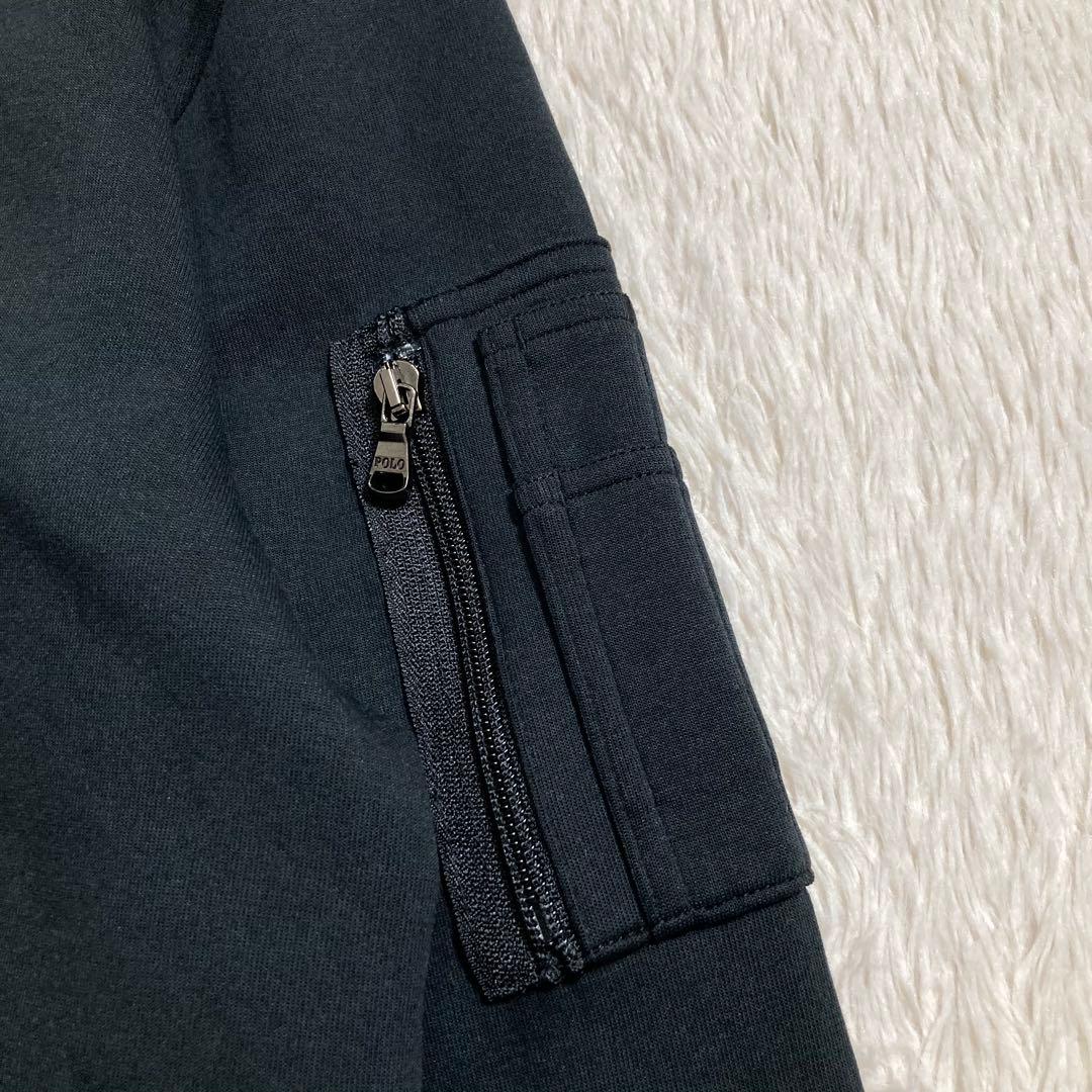 美品 ポロラルフローレン MA-1 フライトジャケット スウェット ポニーロゴ