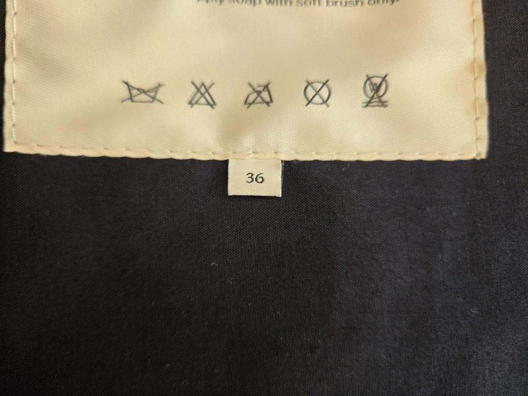 マッキントッシュ CHRYSTON / クリストン ゴム引き 黒 サイズ36