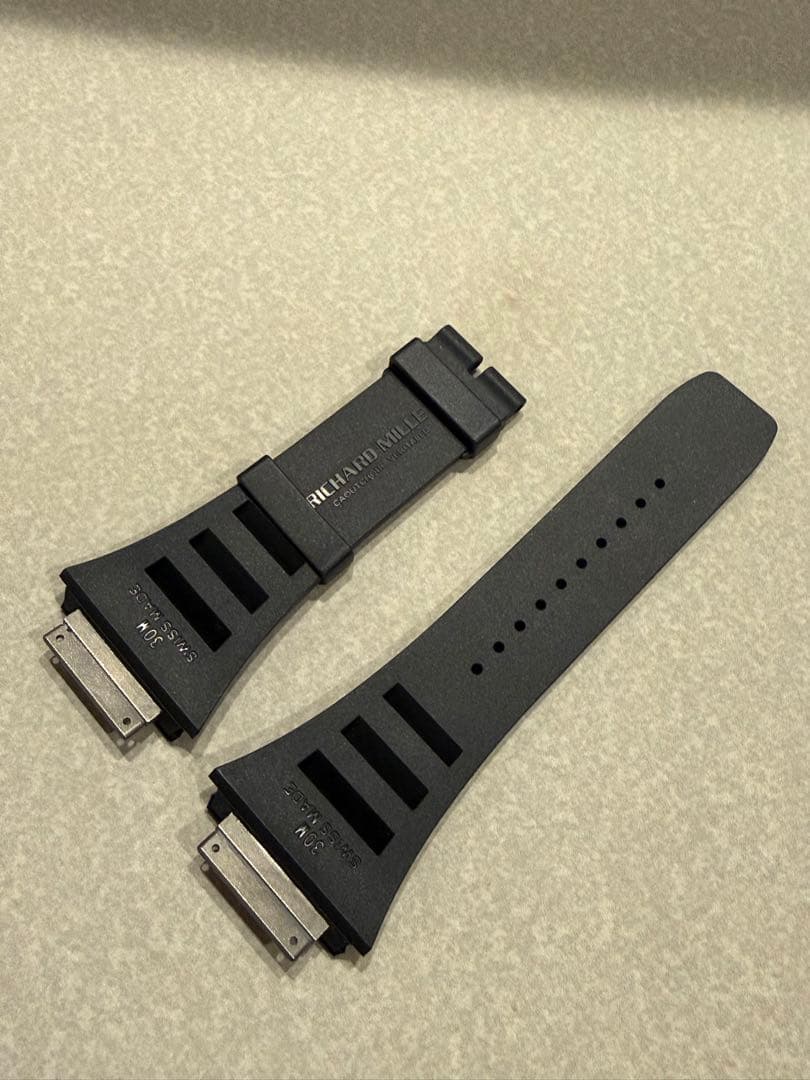 Richard Mille リシャールミル　ラバーベルト　ブラック　黒　30M