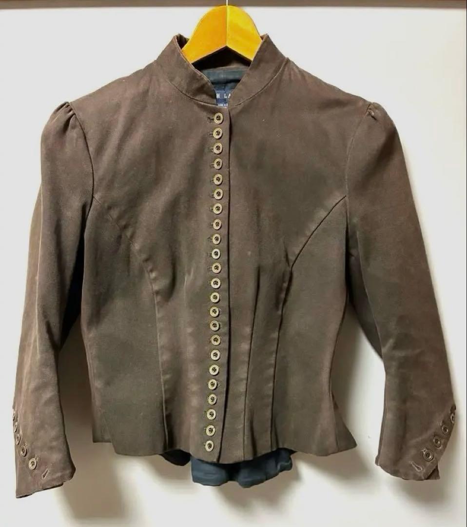 は*な様 【Ralph Lauren】ヴィンテージ　カーキブラウン ボタン装飾ジ
