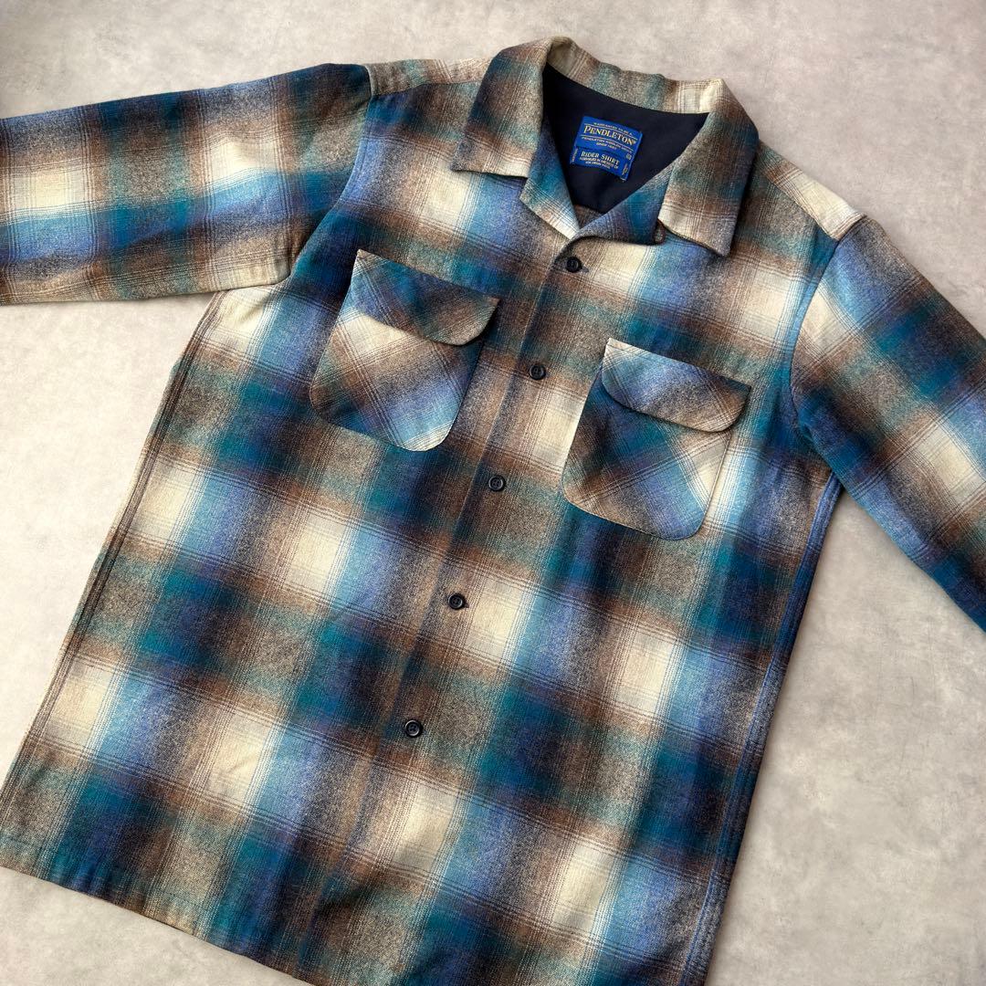 チ*ケ様 PENDLETON ペンドルトン ライダーシャツ Mサイズ オンブレ