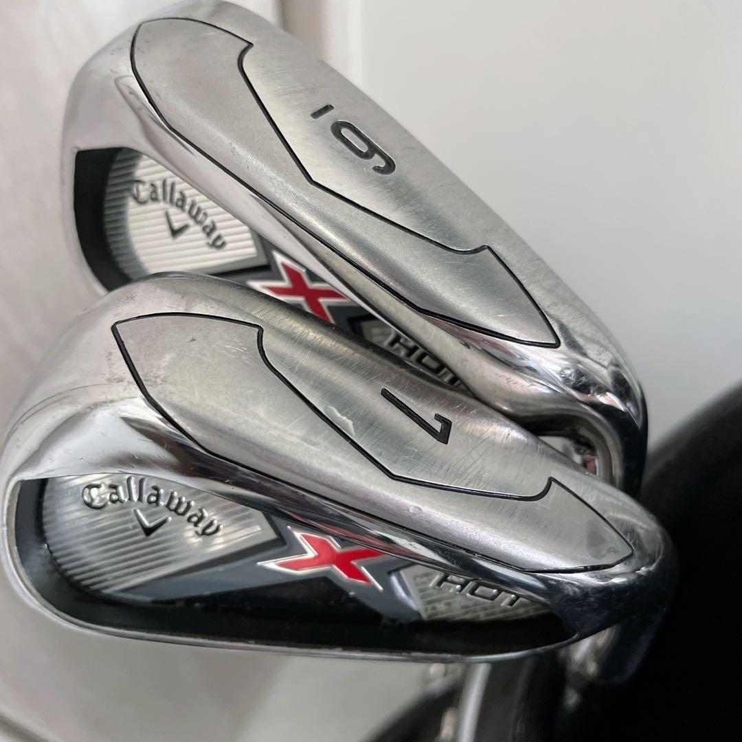 現行最新モデル　美品　メンズ　Callaway XHOT ゴルフクラブセット　S