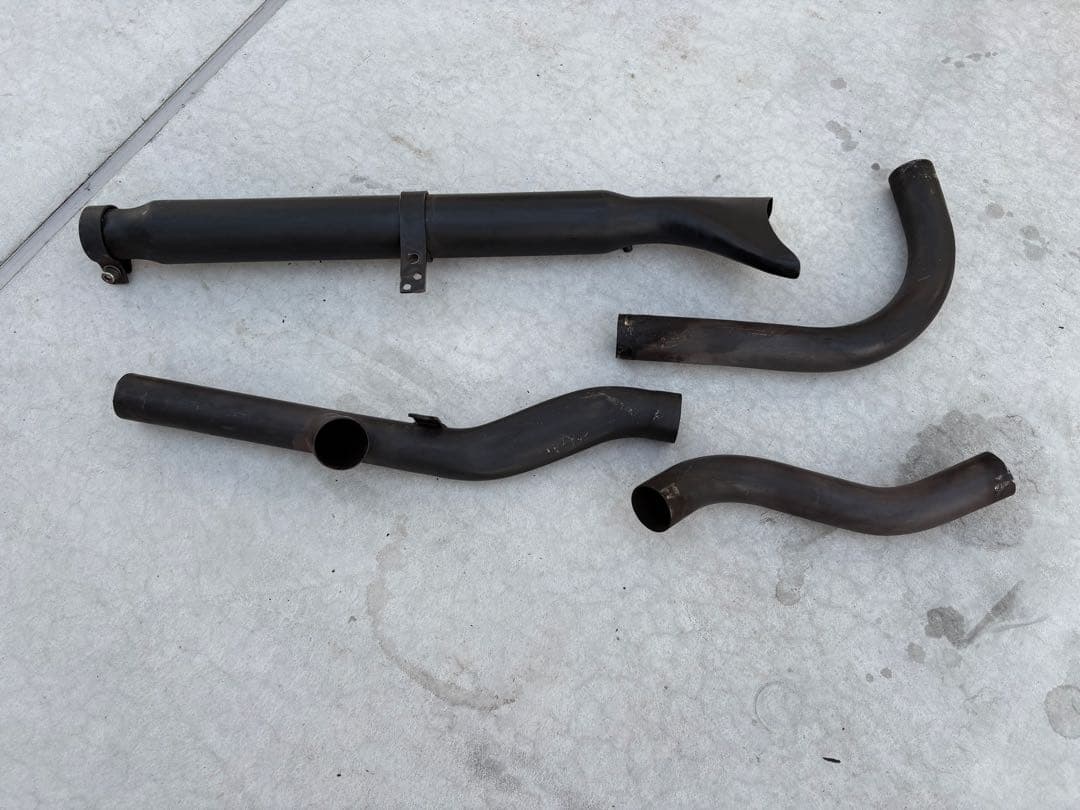 ハーレー　ナックル　フィッシュテールマフラー　2in1