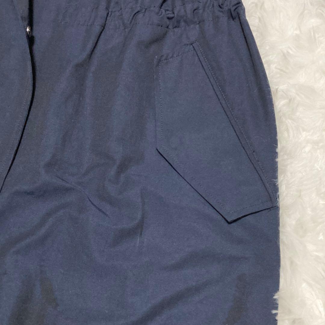 【美品】23区 46 コート ライトタッサーモッズコート ゆったり 体型カバー