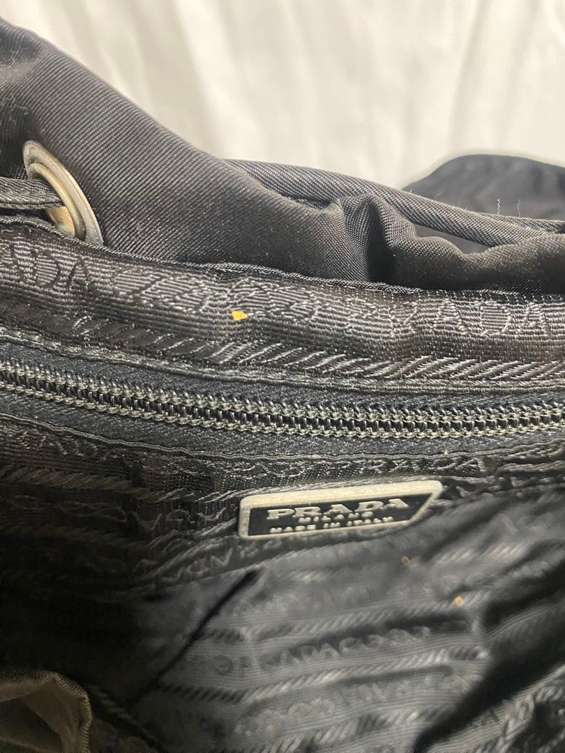アルビ　PRADA ブラック ナイロンリュック バックパック 三角ロゴ