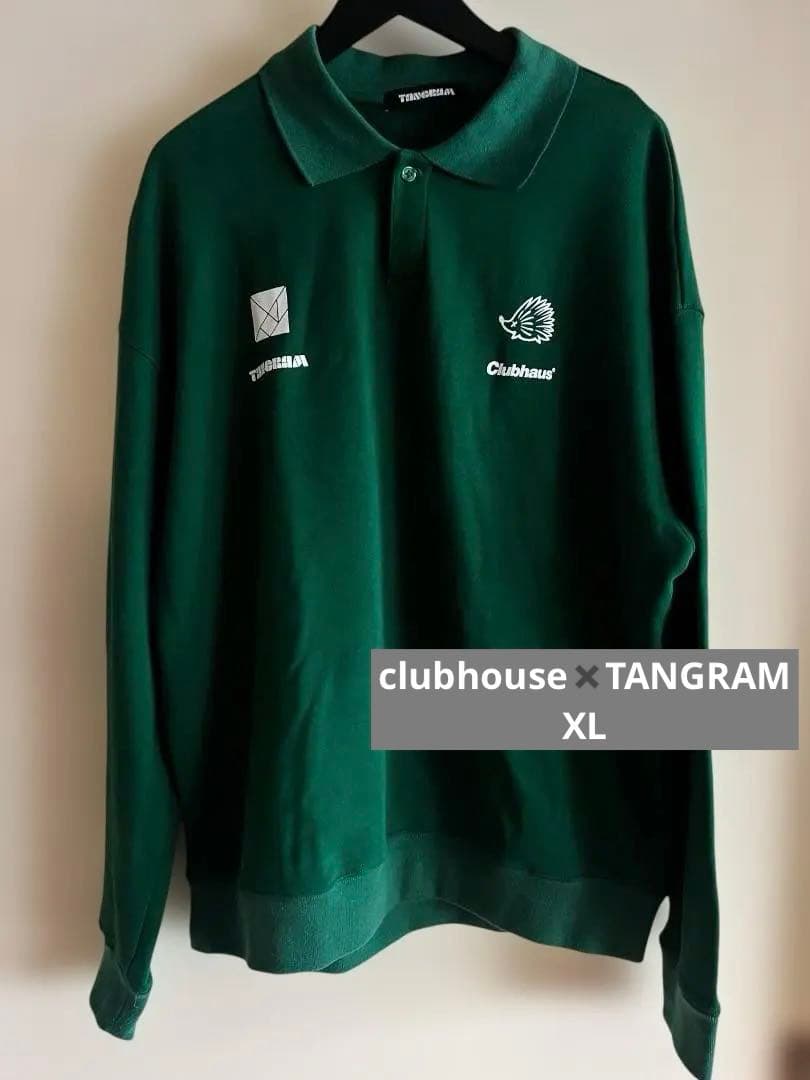 TANGRAM×ClubhouseコラボスウェットポロシャツXL