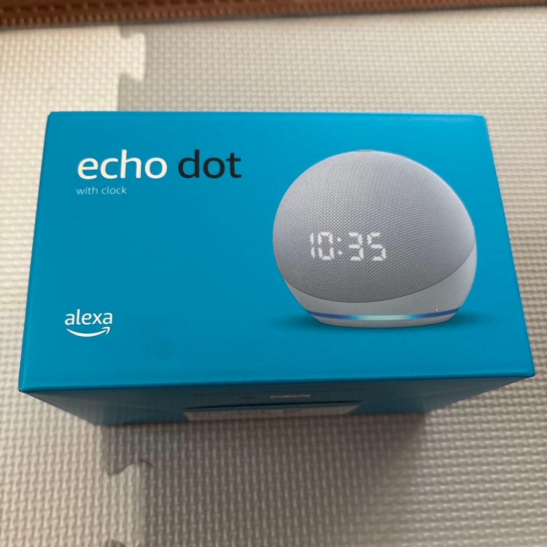 新品未開封 Echo Dot with Clock 4世代 グレーシャーホワイト