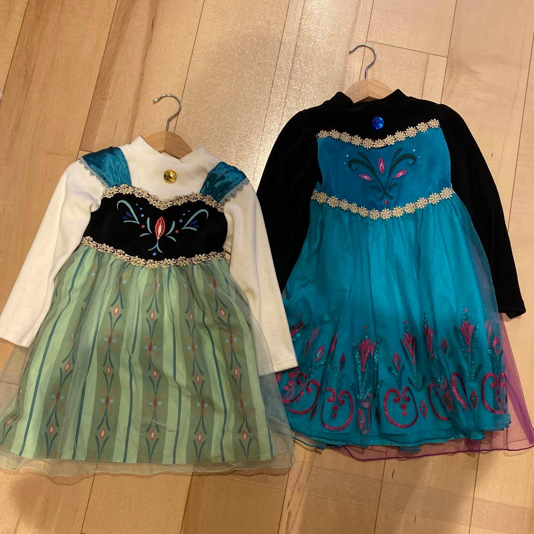 エニィファムキッズ　　アナ雪ワンピース　セット
