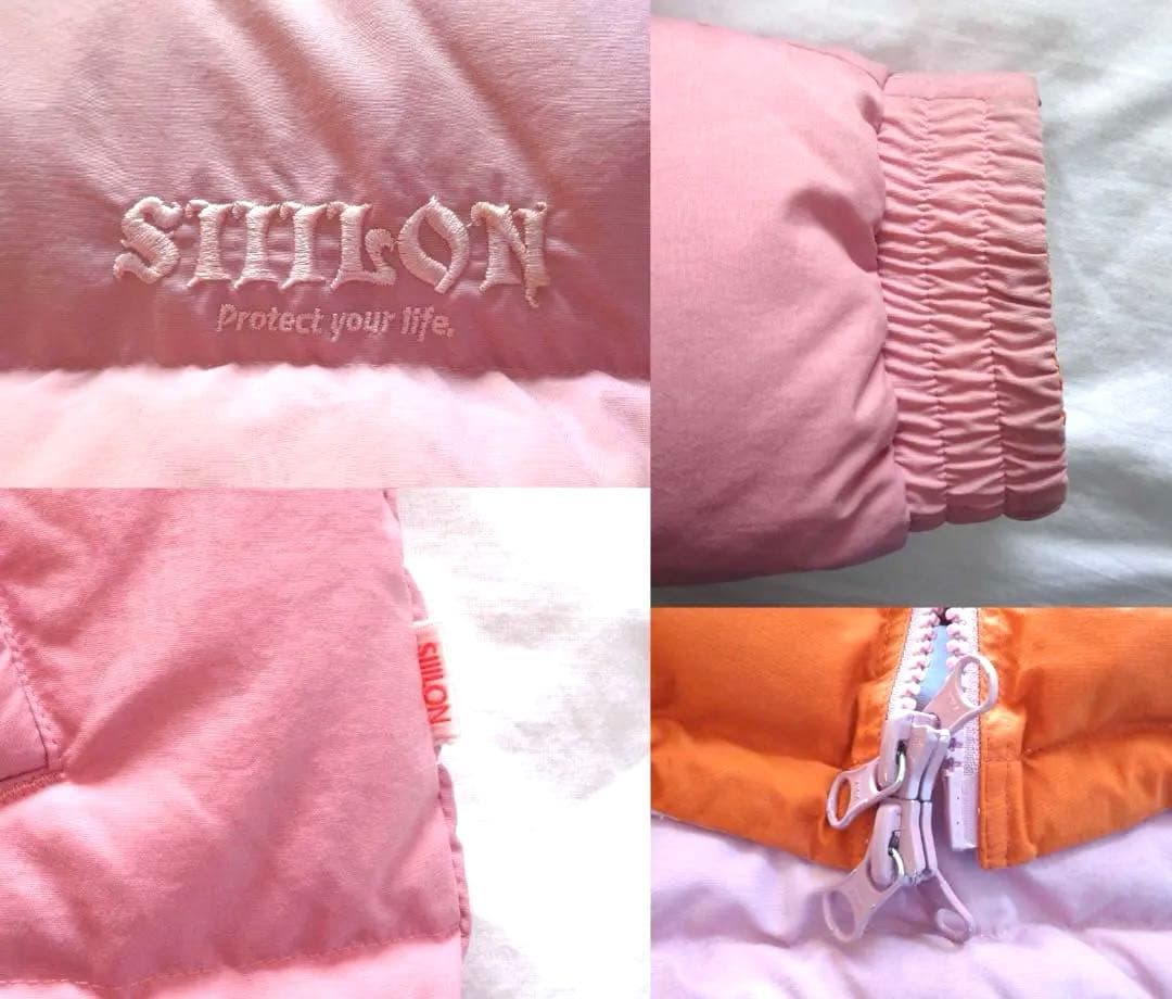 ジャケット・アウター SIIILON Reversible down JKT pink&orange