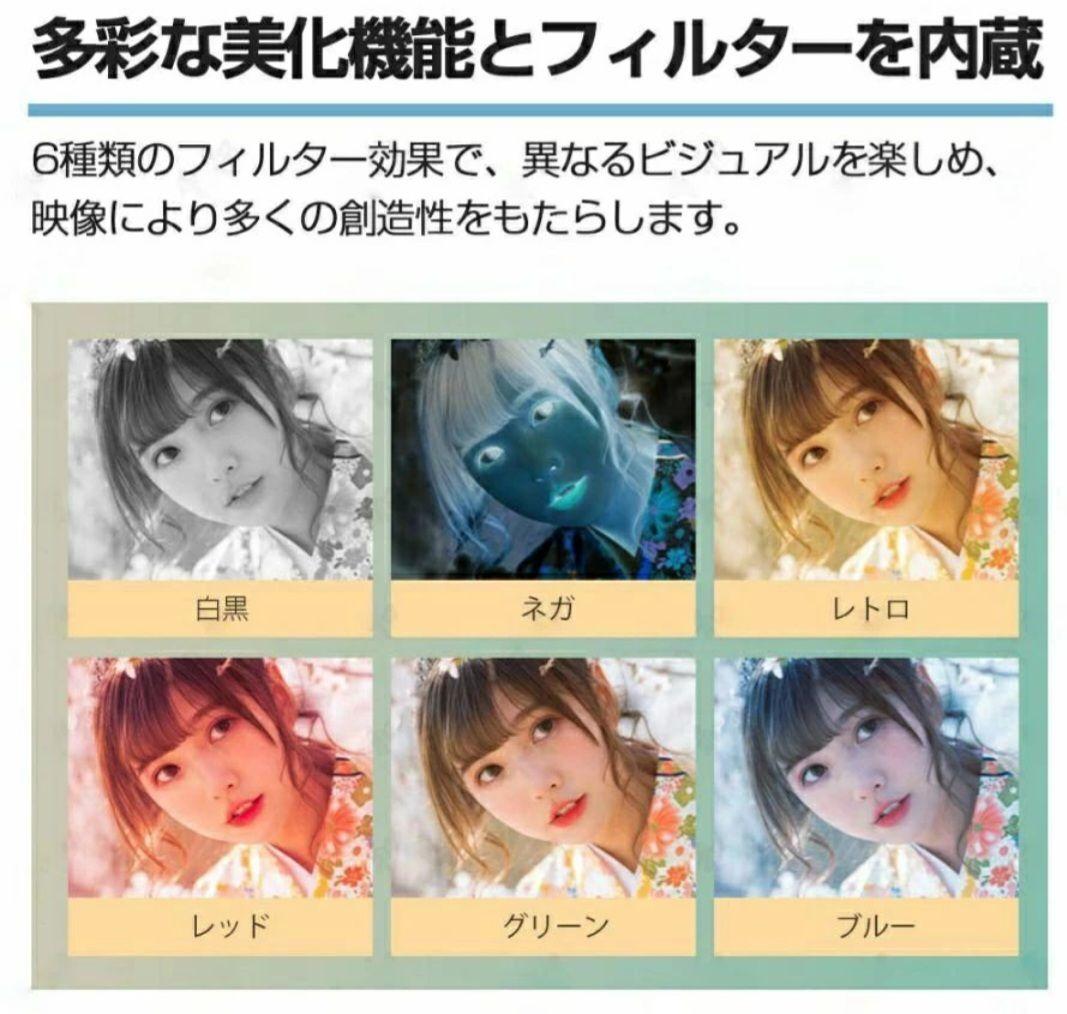 5K Ultra HD デジタルカメラ2TBメモリーカードつき Wi-Fi機能