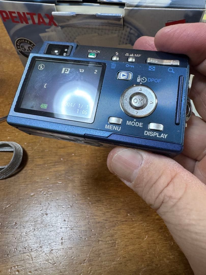 【美品＆箱付き】PENTAX Optio S5i オールドコンデジ ペンタックス