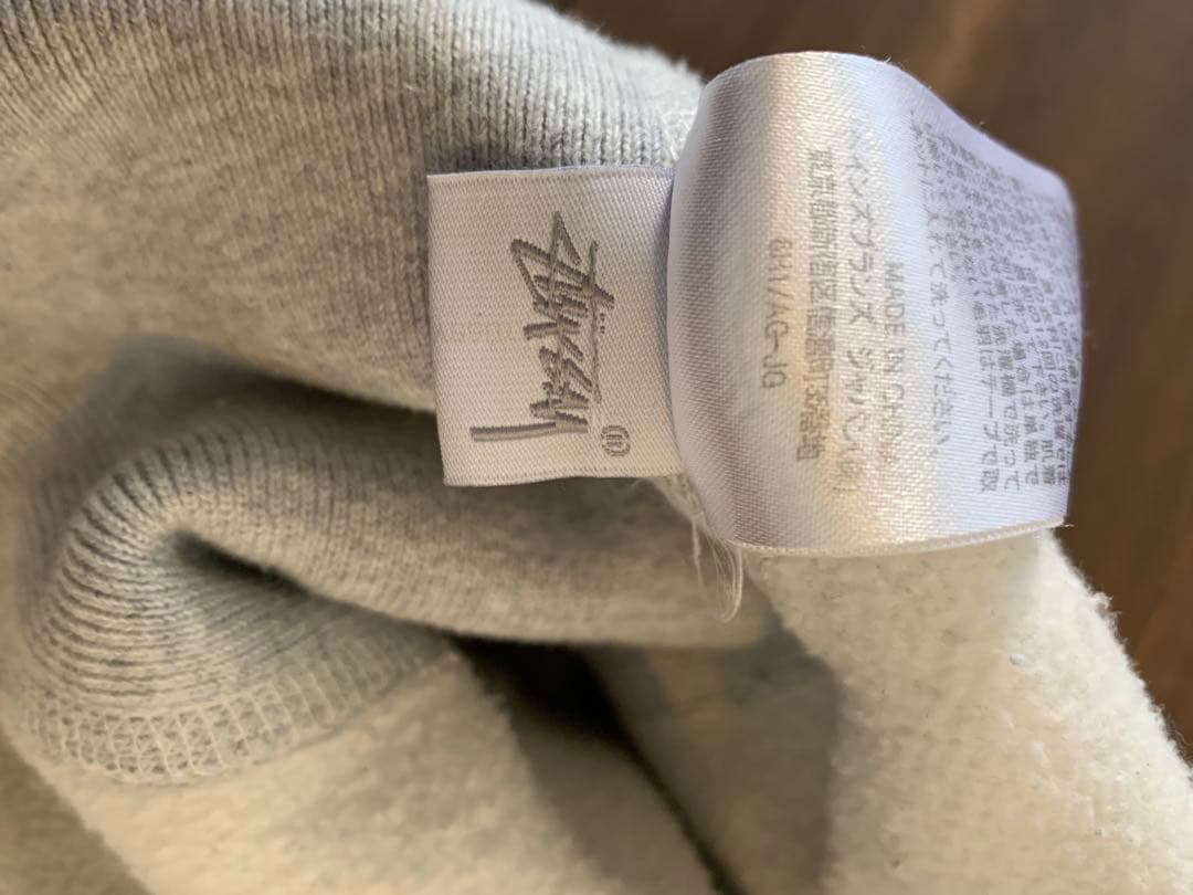 【美品】ステューシー × チャンピオン リバースウィーブ パーカー 刺繍ロゴ L