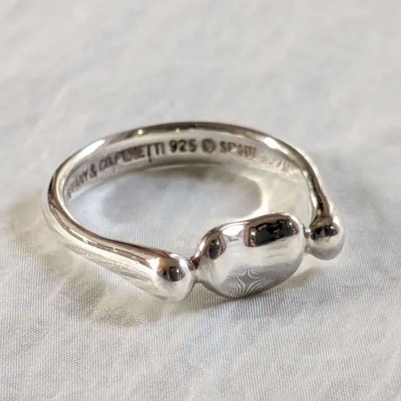 Tiffany & Co. 925シルバービーンリング 11号 新品磨き済