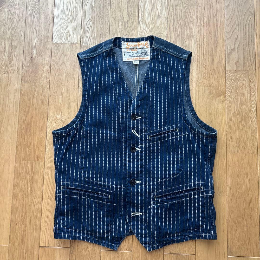 SUGAR CANE ウォバッシュ　デニムベスト サイズ38