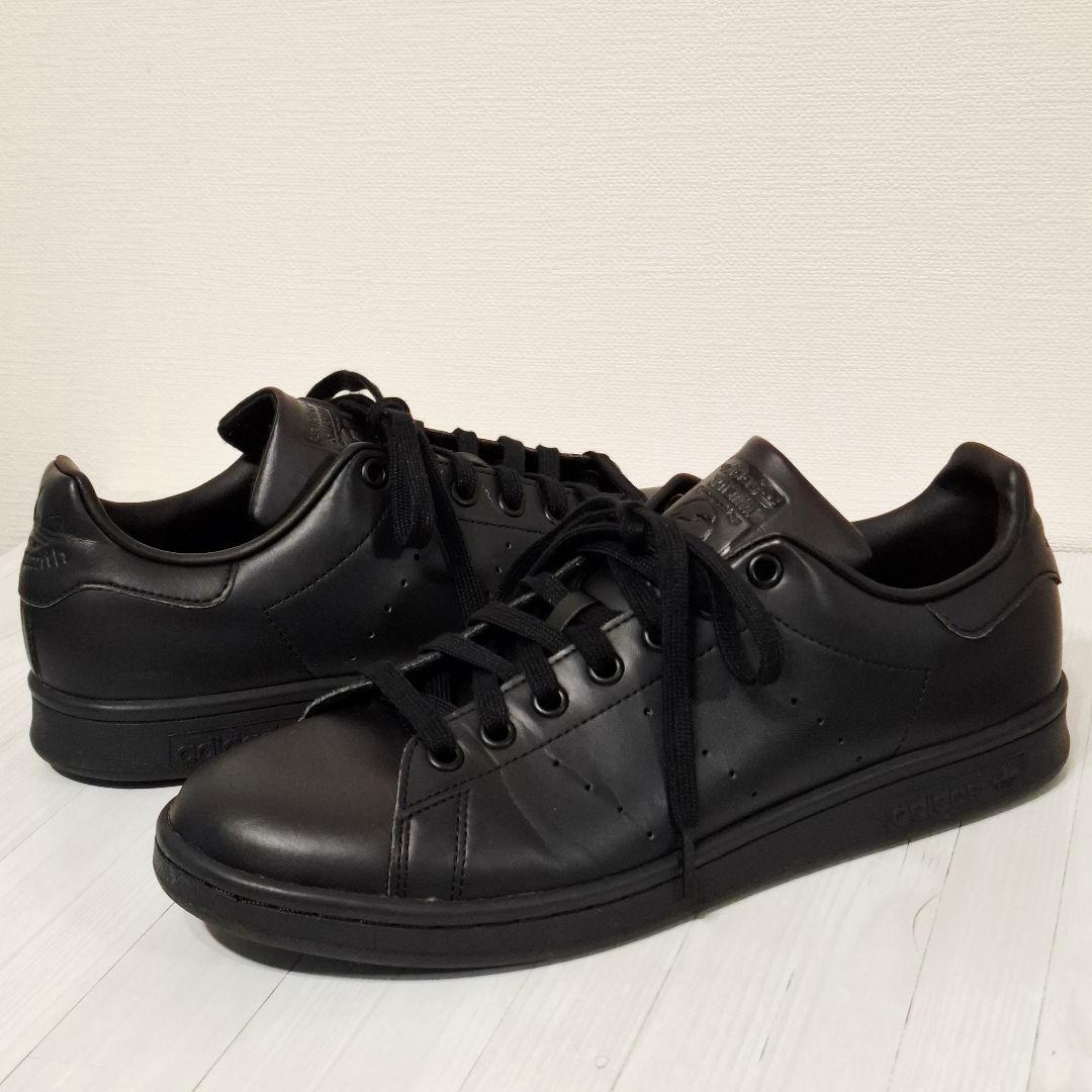 ○美品○アディダス スタンスミス 27cm レザー スニーカー adidas 黒