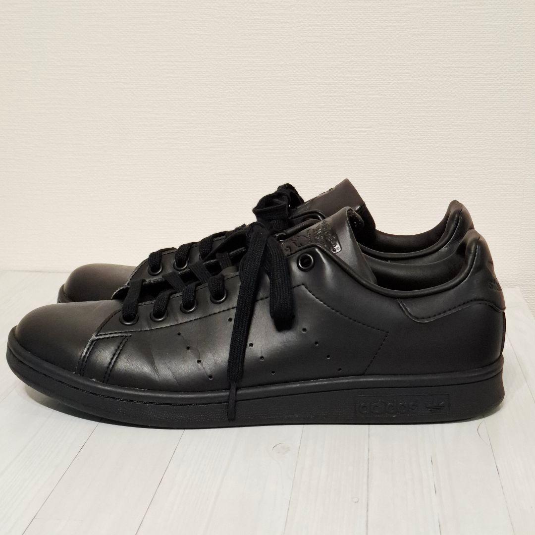 ○美品○アディダス スタンスミス 27cm レザー スニーカー adidas 黒