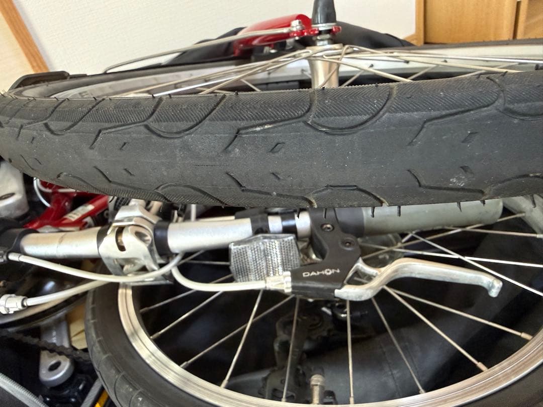 赤ちゃんさん専用　折りたたみ自転車 ROUTE ルビーレッド