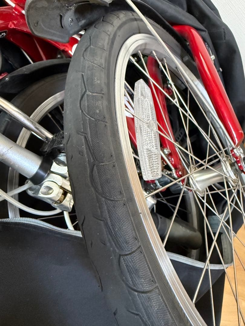 赤ちゃんさん専用　折りたたみ自転車 ROUTE ルビーレッド