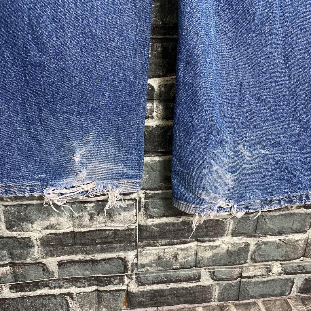 カーハート☆デニムパンツ ダブルニー バギー w44 古着 メキシコ製 hw1