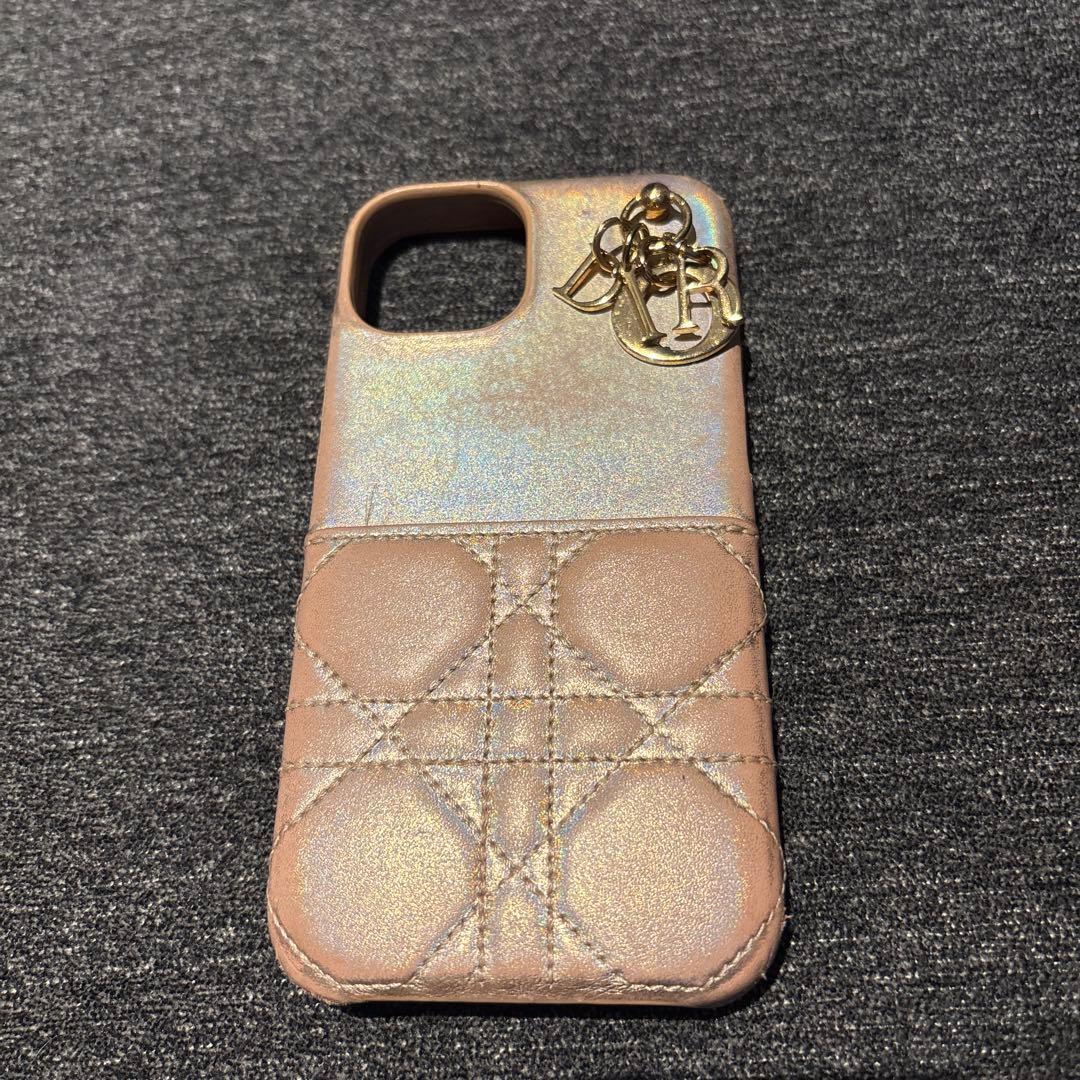 iPhone15 Dior iPhoneケース ピンクゴールド