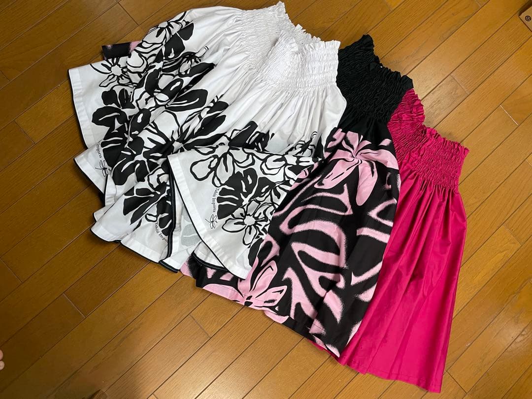 タヒチインポーツ、Aloha Emika他　パウスカート3着まとめて