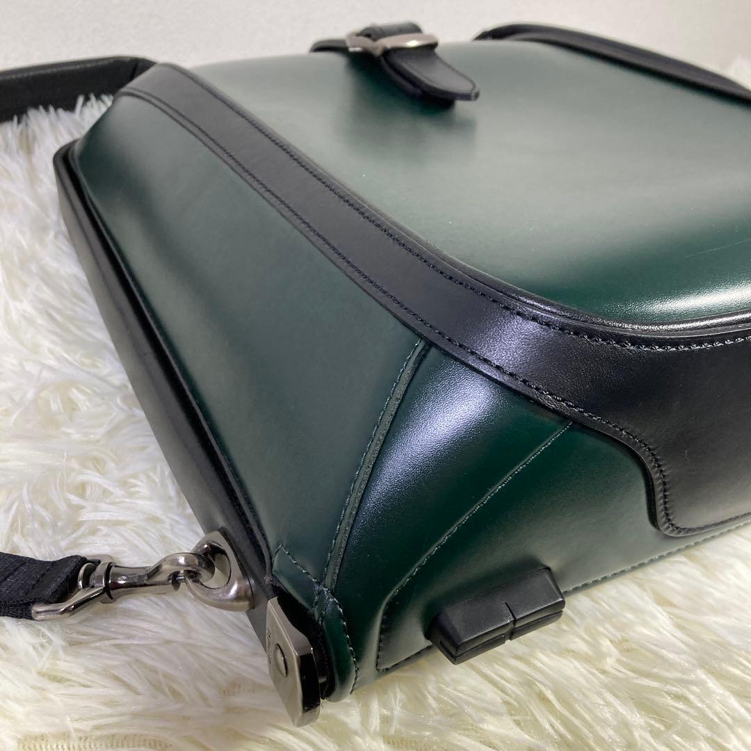 【未使用レベル】ARTPHERE ダレスバッグ グリーン ビジネスバッグ 豊岡鞄
