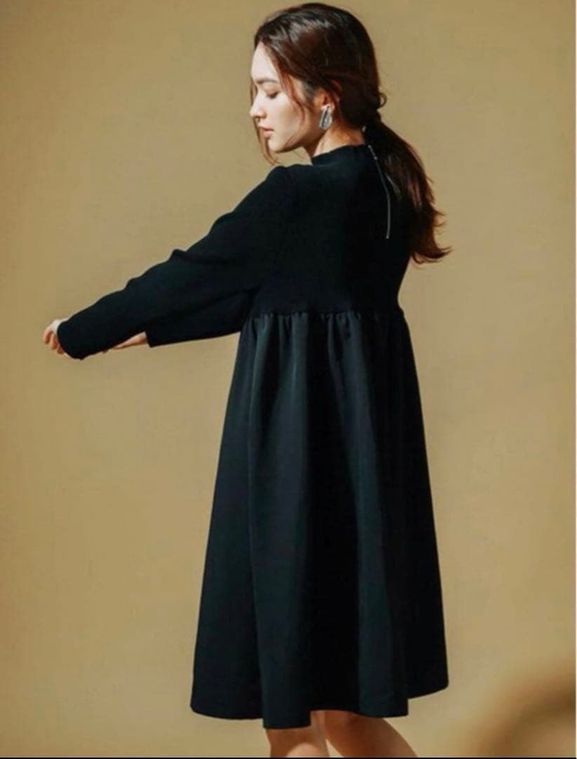 セルフォード　ドッキングAラインニットワンピース