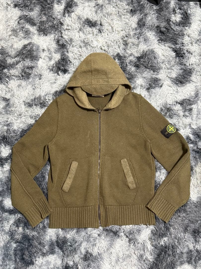 卍*様 Stone ストーンアイランド　ジップアップニットパーカー